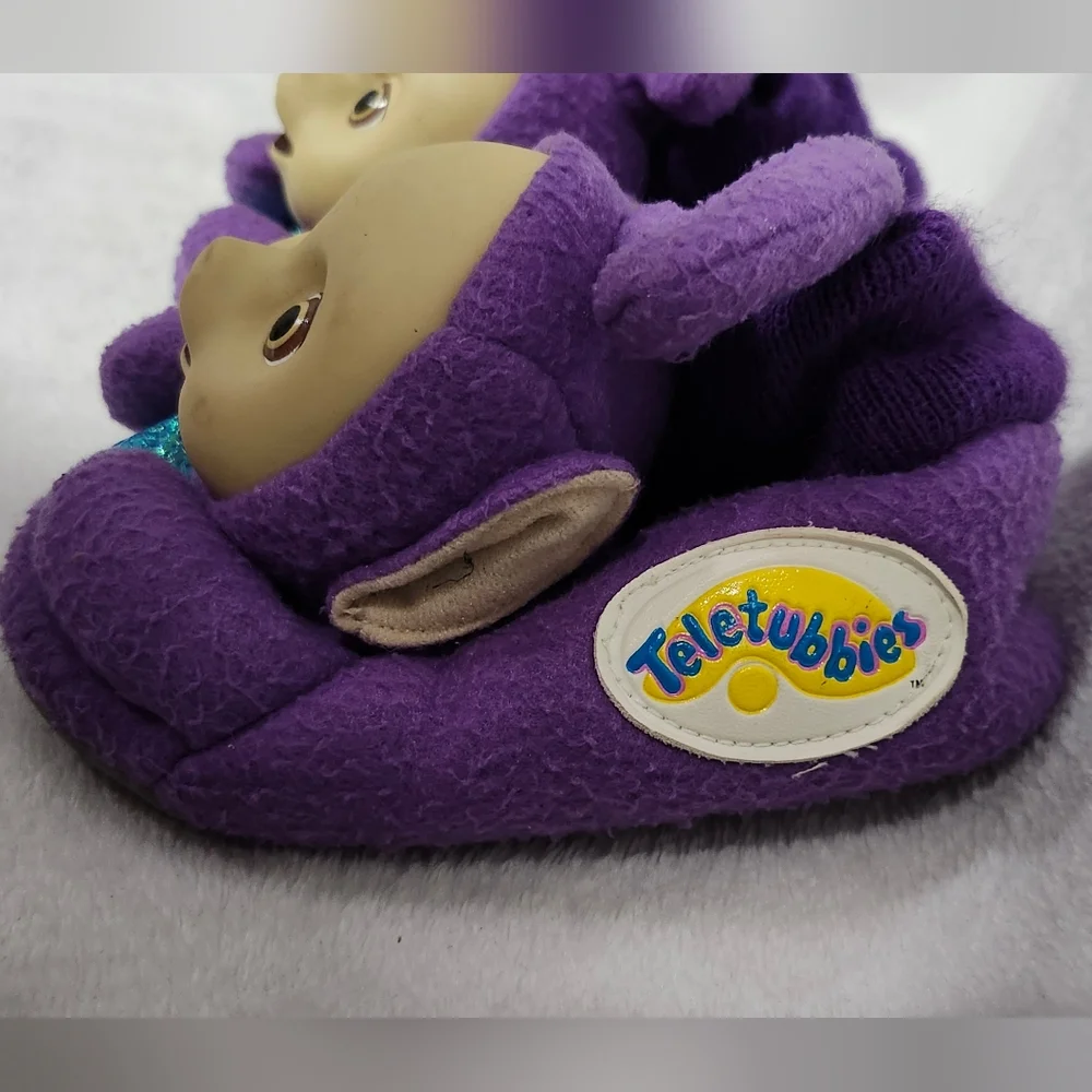 Vintage Purple Teletubbies House Shoes Slippers Toddler Medium 7-8